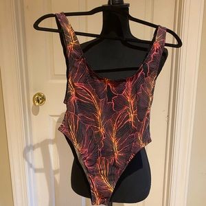 Free people floral Body Suit